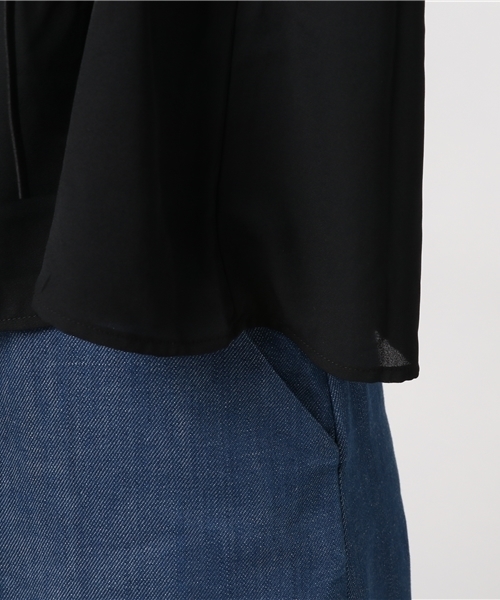 VENCEEXCHANGE（ヴァンスエクスチェンジ）の「スピンドル7分ブラウス               （シャツ/ブラウス・レディース・ホワイト/ブラック/イエロー・MEDIUM）」の9枚目の写真