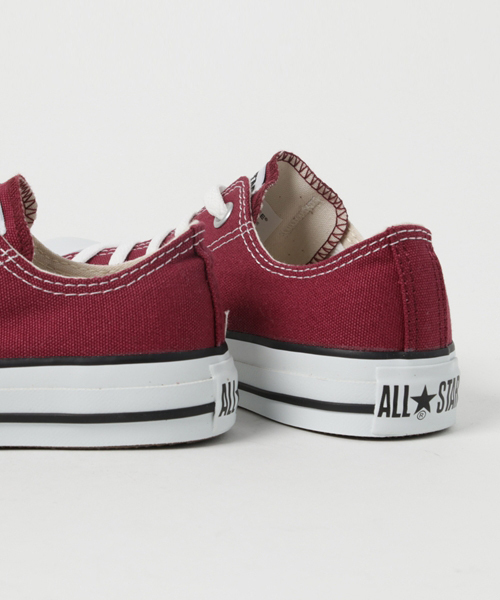 CONVERSE（コンバース）の「CONVERSE コンバース オール スター オックス / ALL STAR OX (MRN) 32163522（スニーカー・レディース・マルーン・25.5cm/22.0cm/24.5cm/22.5cm/23.0cm/25.0cm/26.0cm/23.5cm/26.5cm/27.5cm/24.0cm/27.0cm/28.0cm/28.5cm/29.0cm）」の4枚目の写真