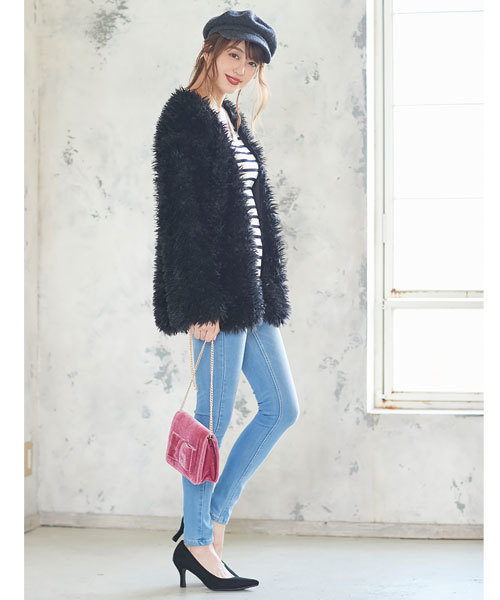 KOBE LETTUCE（コウベレタス）の「ポインテッドトゥ7cmヒールパンプス（パンプス・レディース・ブラック/ブラック系その他/チェック/ベージュ/グレイッシュベージュ/キャメル/シルバー/ワイン/ブラウン/パープル/カーキ・L/LL/M/S）」の17枚目の写真