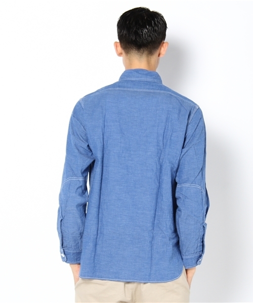 BEAMS（ビームス）の「SUGARCANE / ベタCHAMBRAY（シャツ/ブラウス・メンズ・ネイビー・MEDIUM/LARGE）」の3枚目の写真