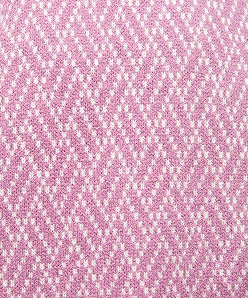 natural couture（ナチュラルクチュール）の「ジオメトリック柄ジャガーニット（ニット/セーター・レディース・オフホワイト/ベージュ/パープル・FREE）」の8枚目の写真