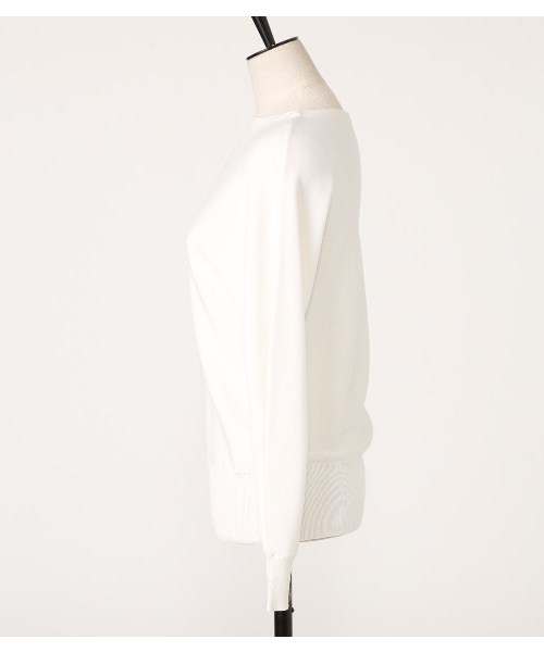 PEGGY LANA（ペギーラナ）の「Round Shoulder Knit Top（ニット/セーター・レディース・ホワイト/ライム/ネイビー・FREE）」の5枚目の写真