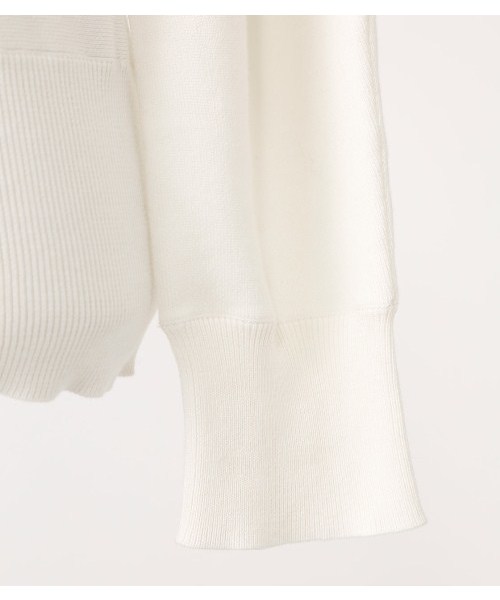 PEGGY LANA（ペギーラナ）の「Round Shoulder Knit Top（ニット/セーター・レディース・ホワイト/ライム/ネイビー・FREE）」の10枚目の写真