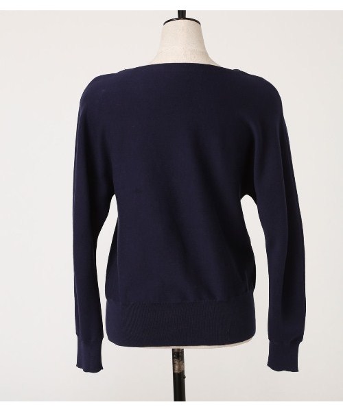 PEGGY LANA（ペギーラナ）の「Round Shoulder Knit Top（ニット/セーター・レディース・ホワイト/ライム/ネイビー・FREE）」の13枚目の写真