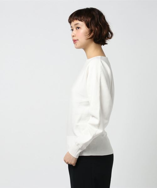 PEGGY LANA（ペギーラナ）の「Round Shoulder Knit Top（ニット/セーター・レディース・ホワイト/ライム/ネイビー・FREE）」の18枚目の写真