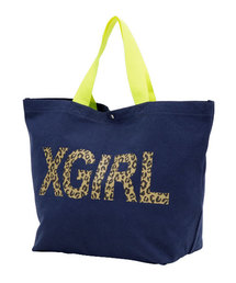 X-girl | LEOPARD LOGO BIG ECO BAG(トートバッグ)