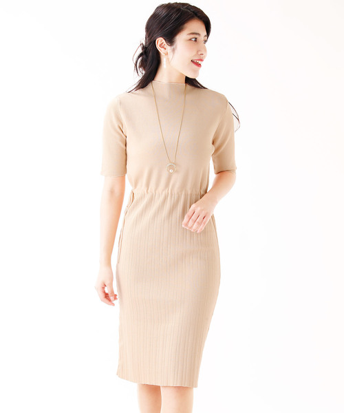 Blueeast ブルーイースト の ウエストマークタイトニットワンピース ワンピース Wear