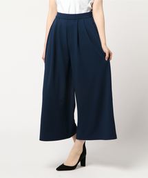 バックウエストゴム★カットジョーゼットタックワイドパンツ レディース ボトムス[M2146]神戸レタス