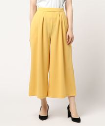 バックウエストゴム★カットジョーゼットタックワイドパンツ レディース ボトムス[M2146]神戸レタス