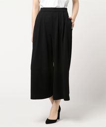 バックウエストゴム★カットジョーゼットタックワイドパンツ レディース ボトムス[M2146]神戸レタス