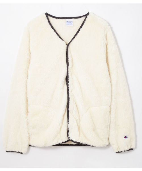 Champion（チャンピオン）の「Champion / チャンピオン　シェルパフリーススナップジャケット（その他アウター・レディース・ホワイト/ブラック・MEDIUM）」の14枚目の写真