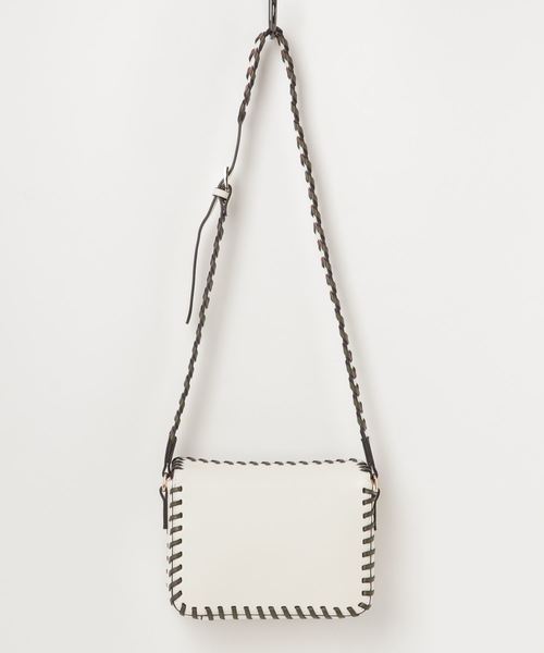RIVE DROITE（リヴドロワ）の「かがりポシェット（ショルダーバッグ・レディース・ネイビー/ホワイト・FREE）」の2枚目の写真