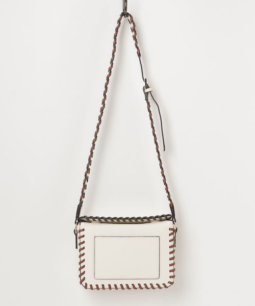 RIVE DROITE（リヴドロワ）の「かがりポシェット（ショルダーバッグ・レディース・ネイビー/ホワイト・FREE）」の4枚目の写真