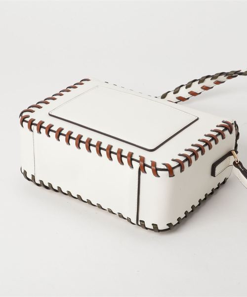 RIVE DROITE（リヴドロワ）の「かがりポシェット（ショルダーバッグ・レディース・ネイビー/ホワイト・FREE）」の3枚目の写真