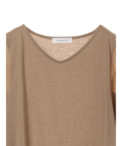 AMERICAN HOLIC(アメリカンホリック)の「・半袖レースプルオーバー(Tシャツ/カットソー・レディース・ライトカーキ/ベージュ/オフホワイト/ブラック・FREE)」の15枚目の写真