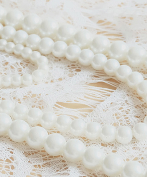 DRESS STAR(ドレス スター)の「MIXフェイクパールデザイン3連ネックレス(ネックレス・レディース・ホワイト・フリー)」の8枚目の写真