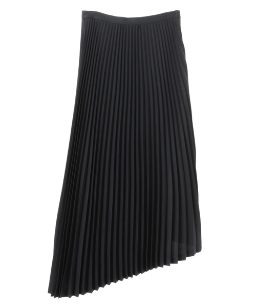 CLANE（クラネ）の「ASSYMETRY LIGHT PLEATS SKIRT（スカート・レディース・ブラック/ベージュ/ネイビー・1/2/0）」の10枚目の写真