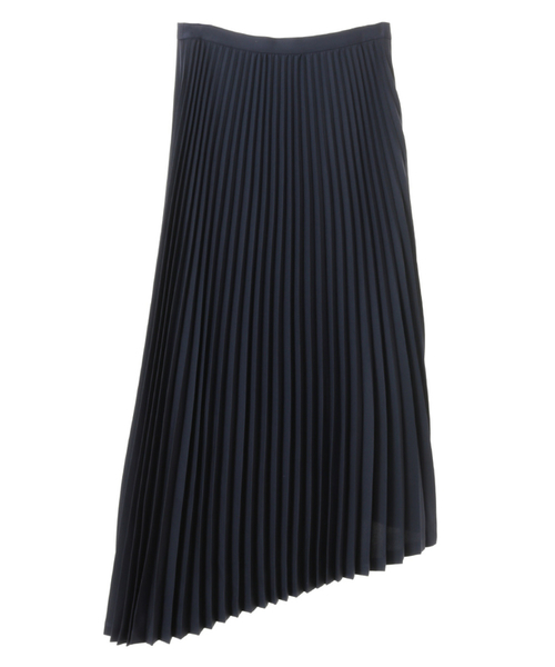 CLANE（クラネ）の「ASSYMETRY LIGHT PLEATS SKIRT（スカート・レディース・ブラック/ベージュ/ネイビー・1/2/0）」の8枚目の写真