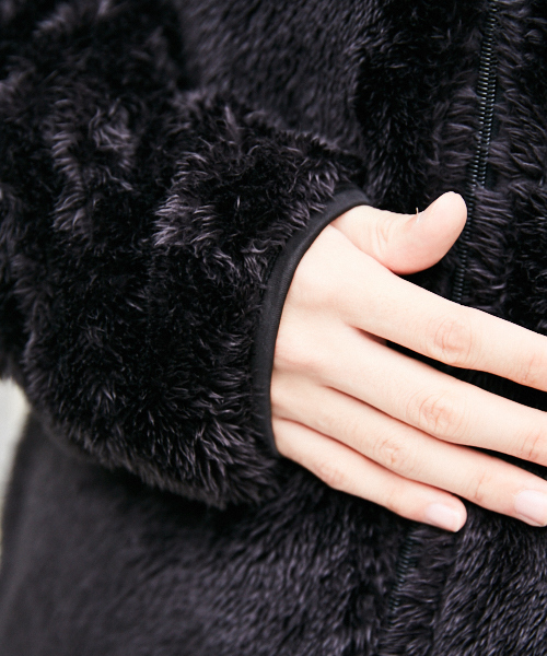 kutir(クティール)の「ダブル ボアジャケット ボアブルゾン(ブルゾン・メンズ・ホワイト/ブラック/ベージュ・SMALL/MEDIUM/LARGE)」の18枚目の写真