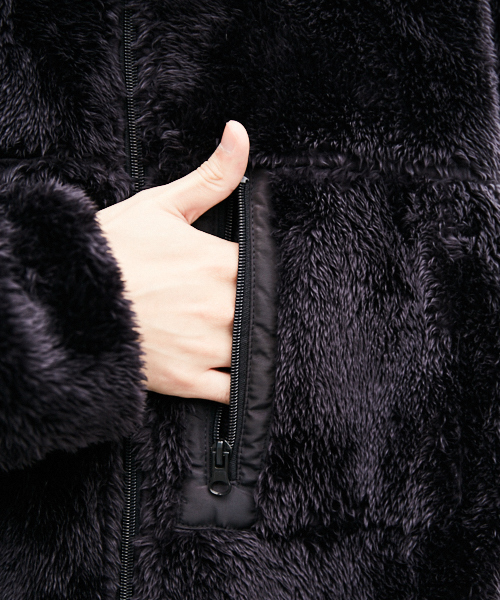 kutir(クティール)の「ダブル ボアジャケット ボアブルゾン(ブルゾン・メンズ・ホワイト/ブラック/ベージュ・SMALL/MEDIUM/LARGE)」の22枚目の写真