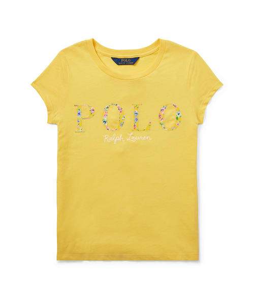 フローラル ポロ ジャージー Tシャツ フローラル ポロ ジャージー Tシャツ