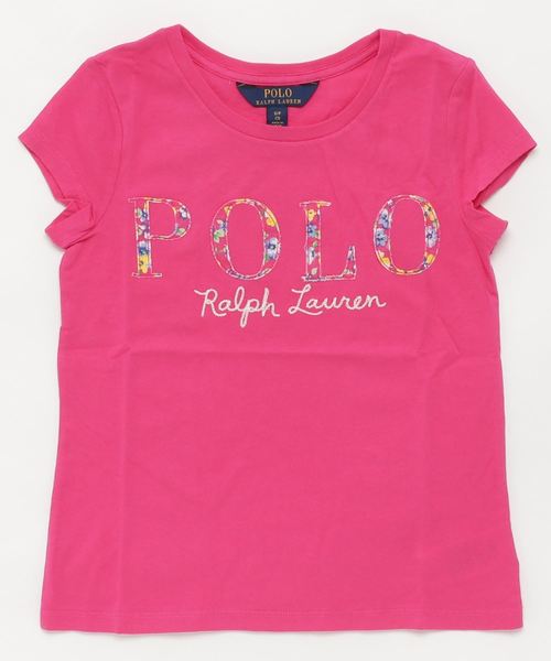 フローラル ポロ ジャージー Tシャツ フローラル ポロ ジャージー Tシャツ