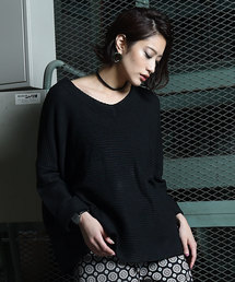 amorous insense | ルーズVネックトップス(ニット/セーター)