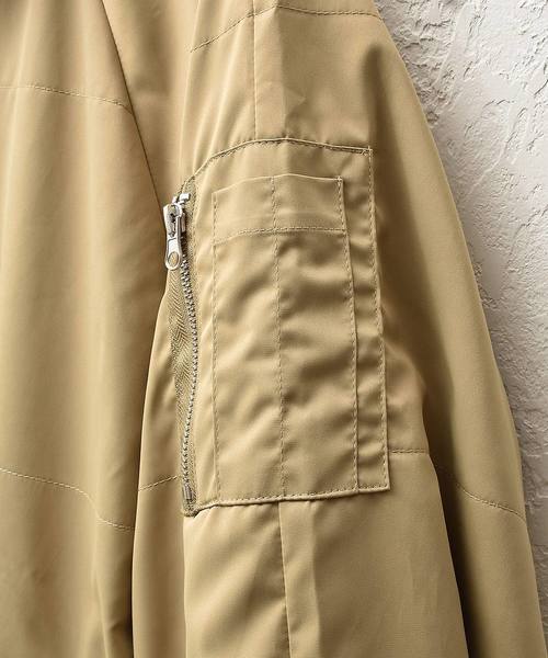 MinoriTY（マイノリティ）の「【2020秋冬】ドルマンビッグサイズMA-1 ライトアウター スプリングコート（MA-1・メンズ・ブラック/ベージュ/カーキ・M/L）」の5枚目の写真