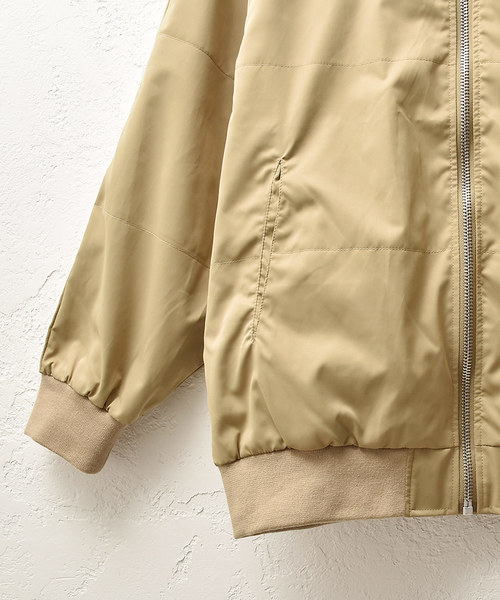 MinoriTY（マイノリティ）の「【2020秋冬】ドルマンビッグサイズMA-1 ライトアウター スプリングコート（MA-1・メンズ・ブラック/ベージュ/カーキ・M/L）」の16枚目の写真