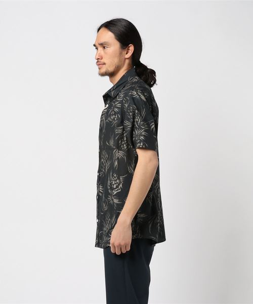 SEAGREEN（シーグリーン）の「SEAGREEN(シーグリーン) ビンテージアロハプリント（シャツ/ブラウス・メンズ・チャコールグレー/グレー/ダークネイビー・1/2/3/4）」の5枚目の写真
