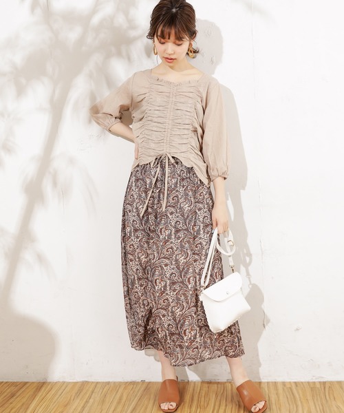 natural couture（ナチュラルクチュール）の「綿レースフロントく 
