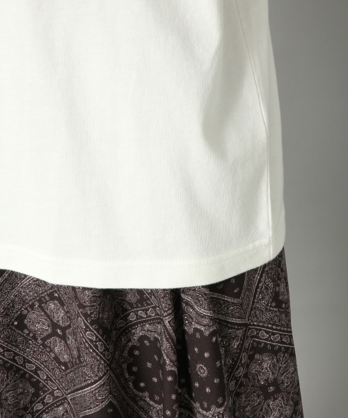 LOWRYS FARM（ローリーズファーム）の「アソートロゴＴＥＥ　838655（Tシャツ/カットソー・レディース・オフホワイト/ブラック/ベージュ/イエロー・FREE）」の8枚目の写真