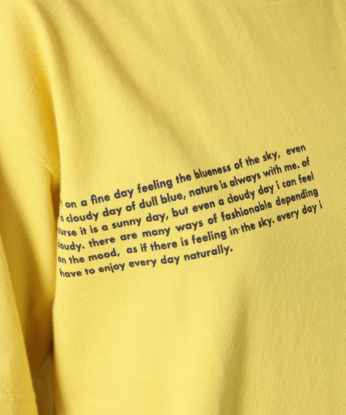 LOWRYS FARM（ローリーズファーム）の「アソートロゴＴＥＥ　838655（Tシャツ/カットソー・レディース・オフホワイト/ブラック/ベージュ/イエロー・FREE）」の6枚目の写真