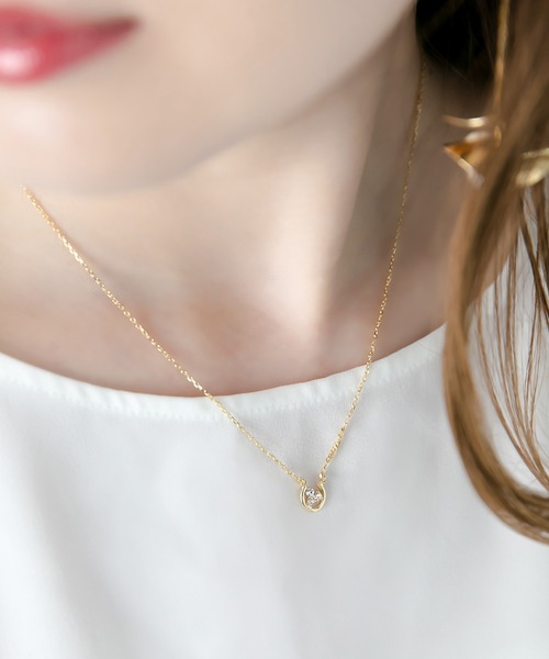 Phoebe(フィービィー)の「スタイリッシュホースシューネックレス(ネックレス)」|ゴールド