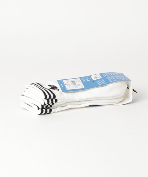 adidas（アディダス）の「トレフォイル アンクルソックス 3足組み [TREFOIL ANKLE SOCKS 3 PAIRS]  / アディダスオリジナルス adidas Originals（ソックス/靴下・メンズ・ホワイト/ブラック/ホワイト×ネイビー/ホワイト×レッド/ホワイト×グレー/ホワイト×ブラック/オフホワイト/マルチ/ホワイト系その他/オリーブ/グリーン/ホワイト×グリーン/ホワイト系その他2/ブラック系その他・19-21cm/22.0～24.0cm/24.0～26.0cm/27.0～29.0cm/17-19cm）」の20枚目の写真