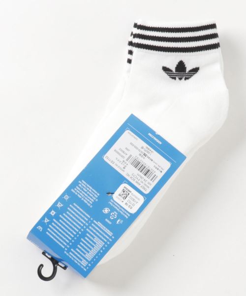 adidas（アディダス）の「トレフォイル アンクルソックス 3足組み [TREFOIL ANKLE SOCKS 3 PAIRS]  / アディダスオリジナルス adidas Originals（ソックス/靴下・メンズ・ホワイト/ブラック/ホワイト×ネイビー/ホワイト×レッド/ホワイト×グレー/ホワイト×ブラック/オフホワイト/マルチ/ホワイト系その他/オリーブ/グリーン/ホワイト×グリーン/ホワイト系その他2/ブラック系その他・19-21cm/22.0～24.0cm/24.0～26.0cm/27.0～29.0cm/17-19cm）」の16枚目の写真