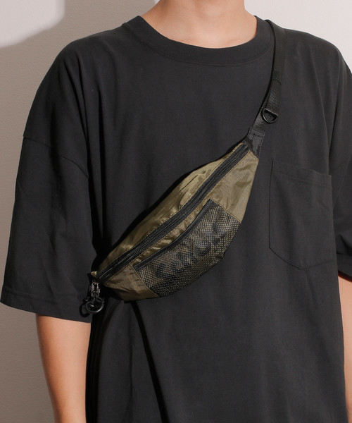 And A（アンドエー）の「SCHOTT ショット / NYLON WAIST BAG ナイロン ウエスト ボディ バッグ / 3199048（ボディバッグ/ウエストポーチ・メンズ・ホワイト/ブラック/エンジ/オリーブ/イエロー/ブルー/グリーン系カモフラージュ・FREE）」の10枚目の写真