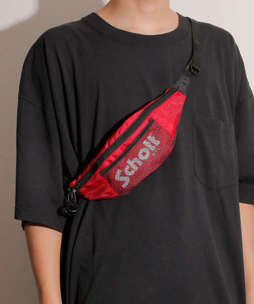 And A（アンドエー）の「SCHOTT ショット / NYLON WAIST BAG ナイロン ウエスト ボディ バッグ / 3199048（ボディバッグ/ウエストポーチ・メンズ・ホワイト/ブラック/エンジ/オリーブ/イエロー/ブルー/グリーン系カモフラージュ・FREE）」の13枚目の写真
