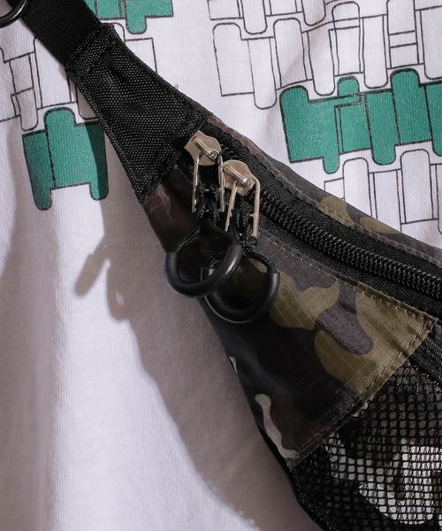 And A（アンドエー）の「SCHOTT ショット / NYLON WAIST BAG ナイロン ウエスト ボディ バッグ / 3199048（ボディバッグ/ウエストポーチ・メンズ・ホワイト/ブラック/エンジ/オリーブ/イエロー/ブルー/グリーン系カモフラージュ・FREE）」の15枚目の写真