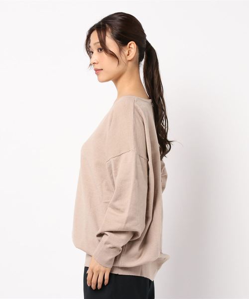GeeRA(ジーラ)の「ゆるシルエットニット(ニット/セーター・レディース・ブラック/ダークグリーン/ベージュ・LARGE/X-LARGE/MEDIUM)」の4枚目の写真