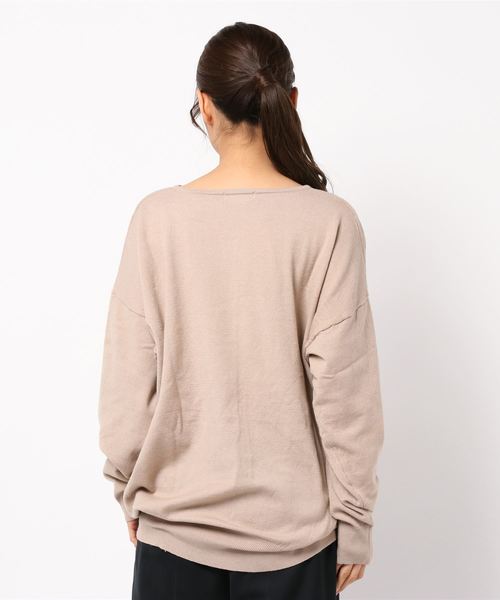 GeeRA(ジーラ)の「ゆるシルエットニット(ニット/セーター・レディース・ブラック/ダークグリーン/ベージュ・LARGE/X-LARGE/MEDIUM)」の5枚目の写真