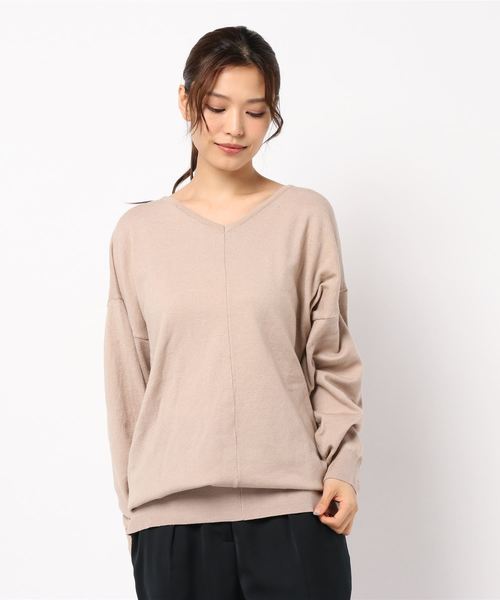 GeeRA(ジーラ)の「ゆるシルエットニット(ニット/セーター・レディース・ブラック/ダークグリーン/ベージュ・LARGE/X-LARGE/MEDIUM)」の13枚目の写真