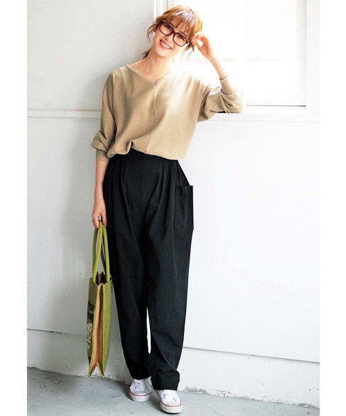 GeeRA(ジーラ)の「ゆるシルエットニット(ニット/セーター・レディース・ブラック/ダークグリーン/ベージュ・LARGE/X-LARGE/MEDIUM)」の11枚目の写真