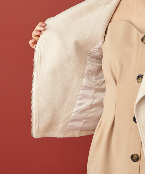 MIIA（ミーア）の「スウェードライダースジャケット（ライダース