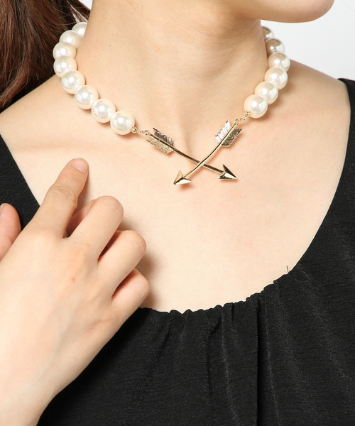 L.D.S.（エルディーエス）の「arrowパールネックレス（ネックレス・レディース・ホワイト系・FREE）」の3枚目の写真