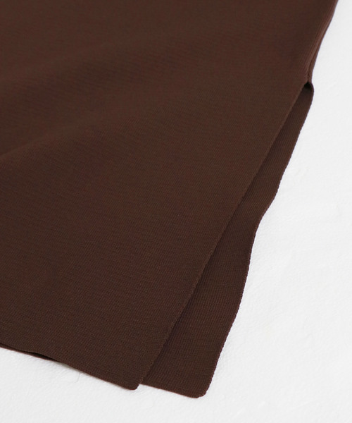 &g'aime（アンジェム）の「【＆g'aime】サイドスリットタイトニットスカート（スカート・レディース・ブラック/ブラウン/グレイッシュベージュ・FREE）」の19枚目の写真