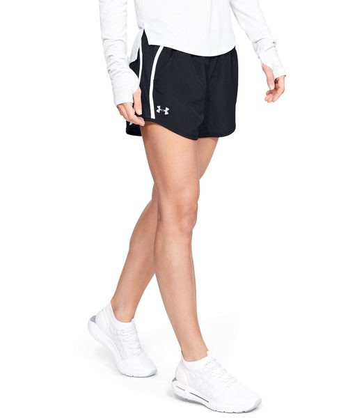 UNDER ARMOUR(アンダーアーマー)の「UAフライバイ エクスポーズ ショーツ(ランニング/ショートパンツ/WOMEN)(その他パンツ・レディース・ブラック×ホワイト/チャコールグレー×ブラック・LG/MD/SM/XL)」の6枚目の写真