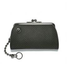 JAM HOME MADE | 印伝/印傳屋 鹿革 レザー 親子 がま口 ミディアム ウォレット ドット柄 ブランド コラボ 二つ折り財布(財布)