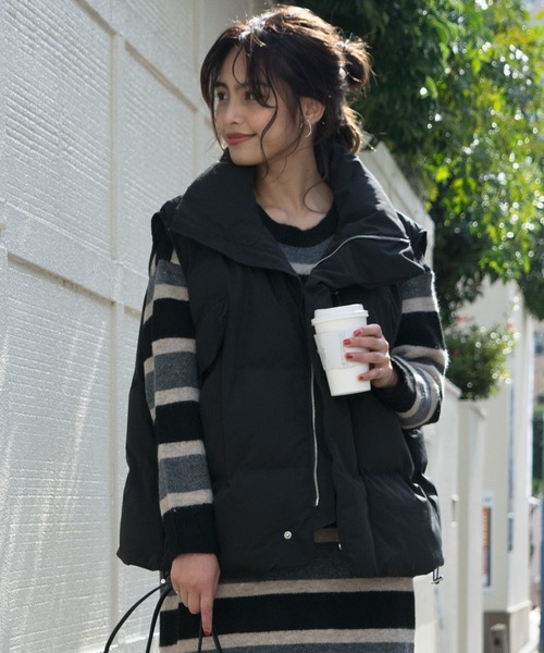 ジャケット アウター ダウンベストオーバーサイズ ダウンベスト ダウンベスト Abitokyo アビトーキョー のファッション