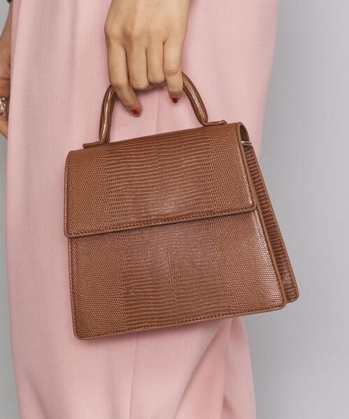 TILLETT（ティレット）の「＜TILLETT＞エンボスミニショルダーバッグ -2WAY-（ショルダーバッグ・レディース・ブラウン/ブラック・FREE）」の2枚目の写真